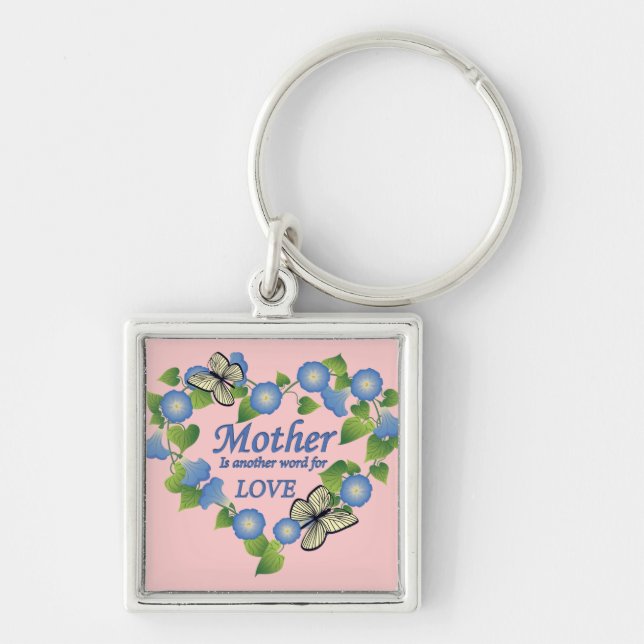 Mother's Love Heart Key Ring (Front)