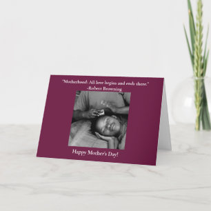 Mother's Love is Never Ending Thank You Card