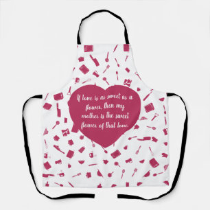 Mother's love kitchen, apron