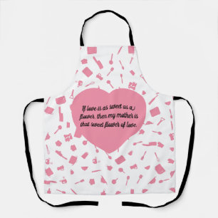 Mother's love kitchen. I Love You Mum Apron