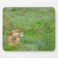 Mother's Love Lioness & Baby Mousepad