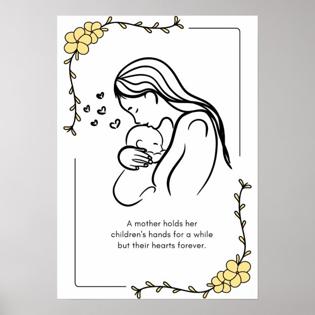 Mother's Love Quote Poster (Front)