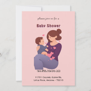 Mother's Love with Newborn Baby Shower Card
