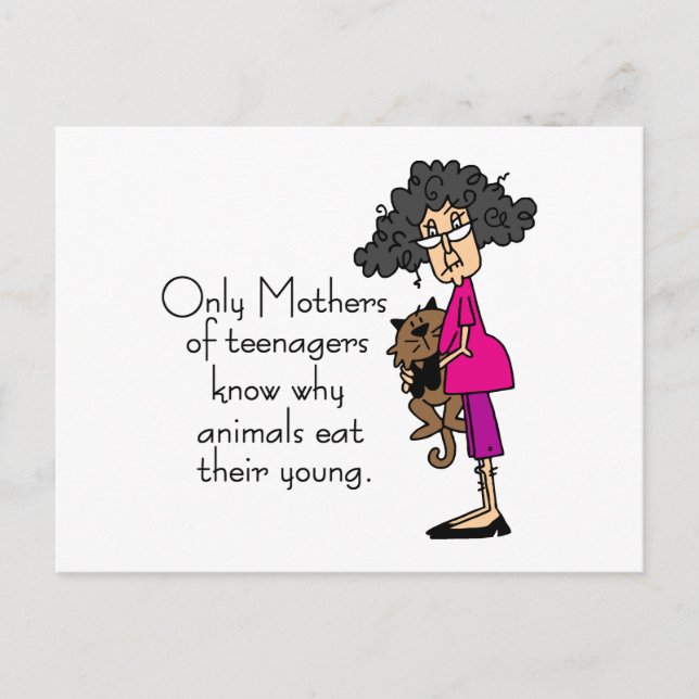 Mothers of Teenagers Postcard (Front)