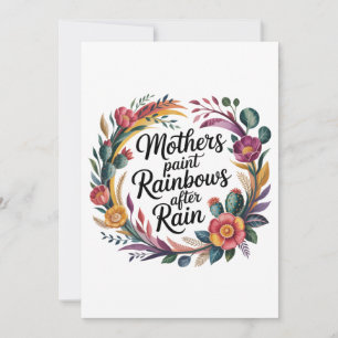 Mothers Paint Rainbows After Rain Invitation