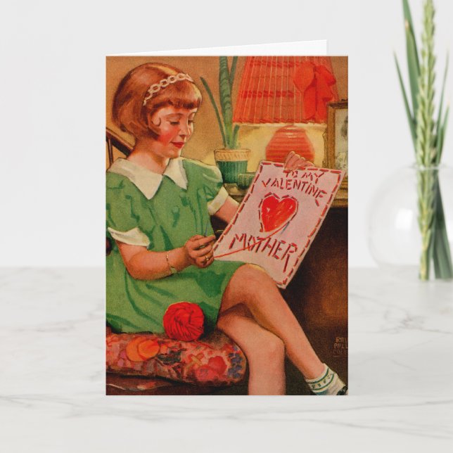 Mother's Valentine Holiday Card (Front)