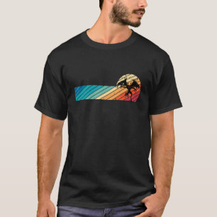 Mothman 80s Retro Cryptid Vintage Sunset T-Shirt