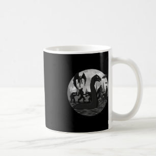 Mothman Bigfoot Loch Ness Monster Aliens UFO Fun C Coffee Mug