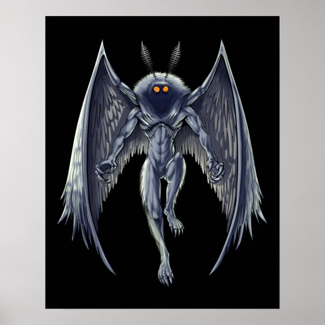 Mothman Cryptid Creature Poster (Front)
