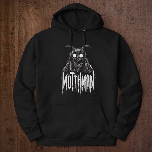 Mothman Cryptid Horror Gothic Paranormal Creature  Hoodie (Creator Uploaded)