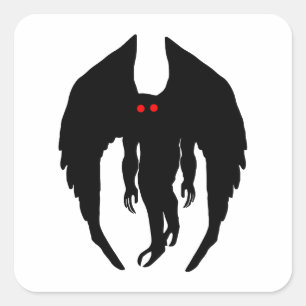 Mothman Cryptid Square Sticker