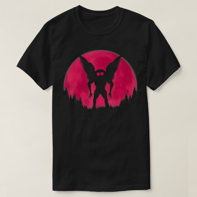 Mothman Full MoonLight Cool Cryptid For Men Women, T-Shirt (Design Front)