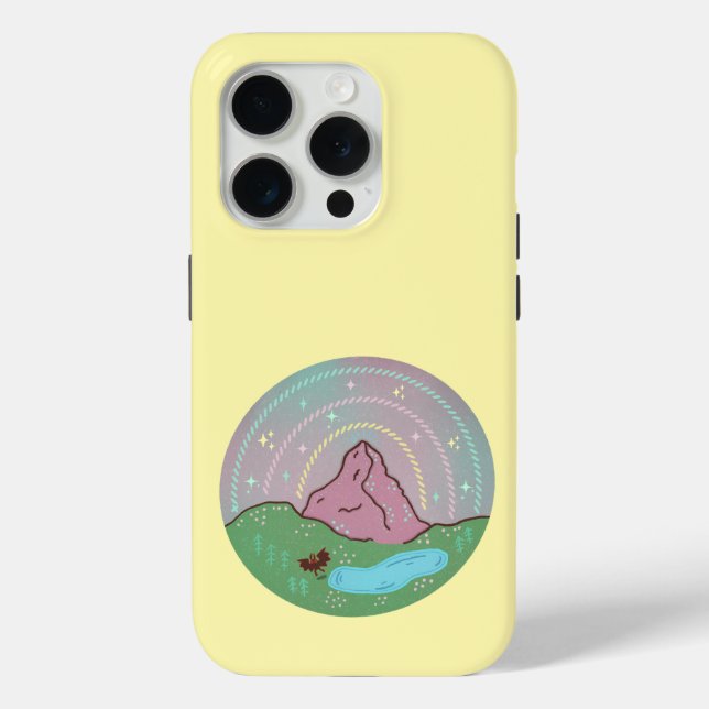 Mothman Home Planet | Cryptid Cosmic Folklore Art Case-Mate iPhone Case (Back)