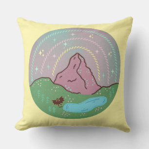 Mothman Home Planet Cryptid Cosmic Folklore Art Cushion