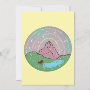 Mothman Home Planet Cryptid Cosmic Folklore Art Thank You Card