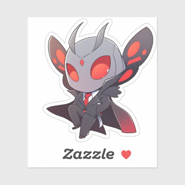 Mothman in a Suit Sticker (Sheet)