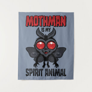 Mothman Is My Spirit Animal Tapestry