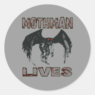 MOTHMAN LIVES STICKER