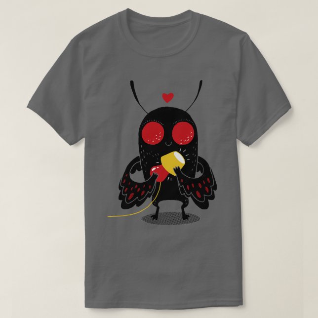 Mothman Love Lamp T-Shirt (Design Front)