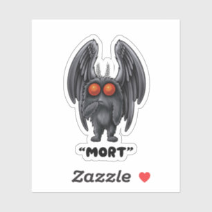 Mothman “Mort” Cryptid sticker