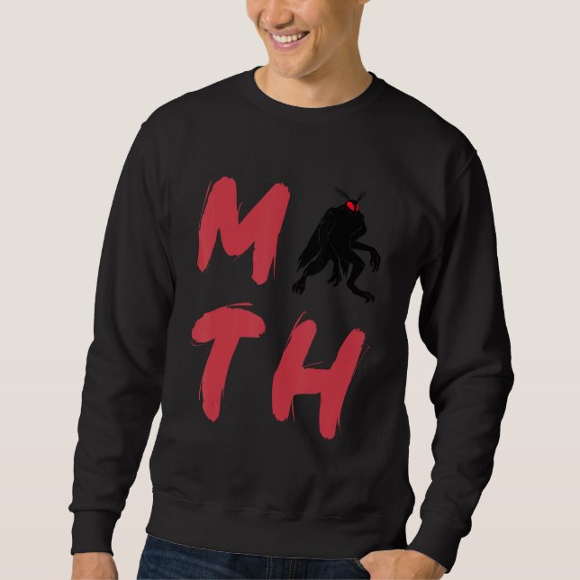 Mothman Moth Cryptid Monster Folklore Creature Cry Sweatshirt (Front)