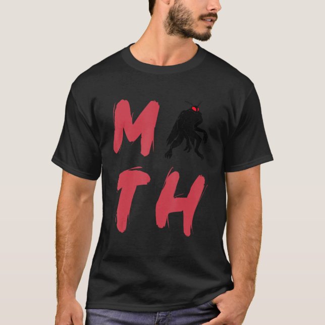 Mothman Moth Cryptid Monster Folklore Creature Cry T-Shirt (Front)