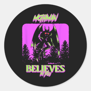 Mothman - Mothman Believes In You Costume Hallowee Classic Round Sticker