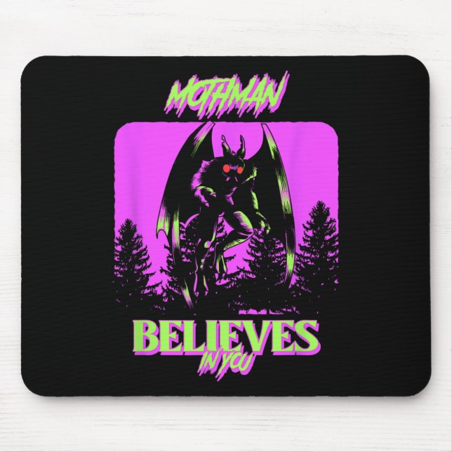 Mothman - Mothman Believes In You  Mouse Mat (Front)
