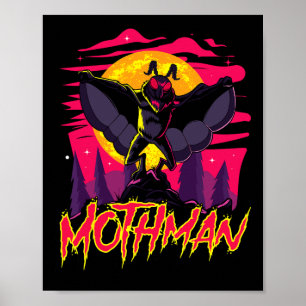 Mothman Movie Fun Cryptid Halloween Myth Monster C Poster