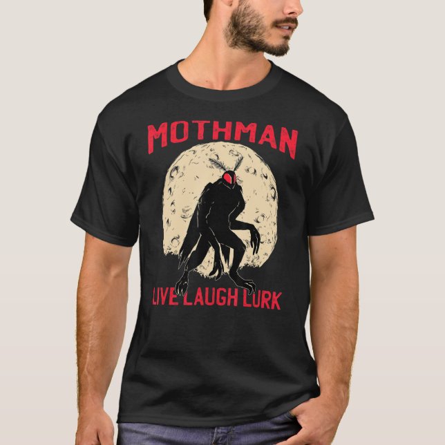 Mothman Occult Folklore Cryptid Creature Cryptozoo T-Shirt (Front)