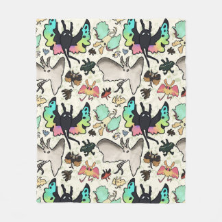 Mothman Pattern Fleece Blanket