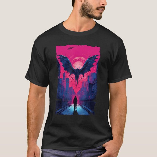 Mothman  Point Pleasant  Mystic Men Women Cryptid_ T-Shirt (Front)