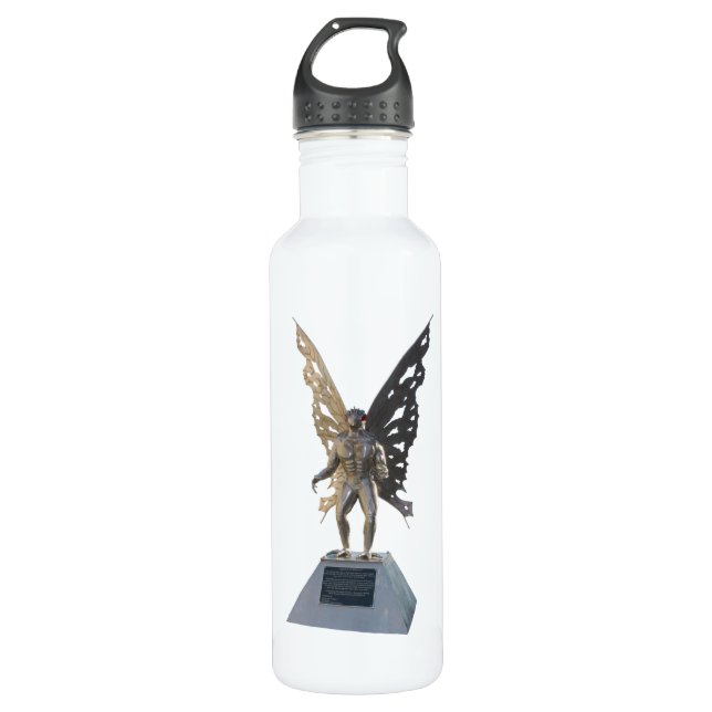 Mothman Statue from Point Pleasant West Virginia 710 Ml Water Bottle (Front)
