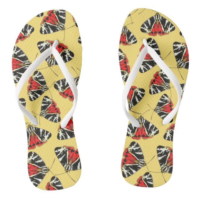 Moths 3 flip flops (Footbed)