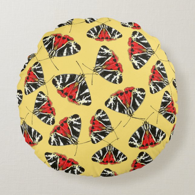 Moths 3 round cushion (Front)