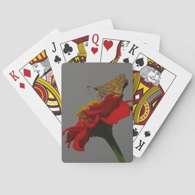 Moths and Flower Playing Cards (Back)