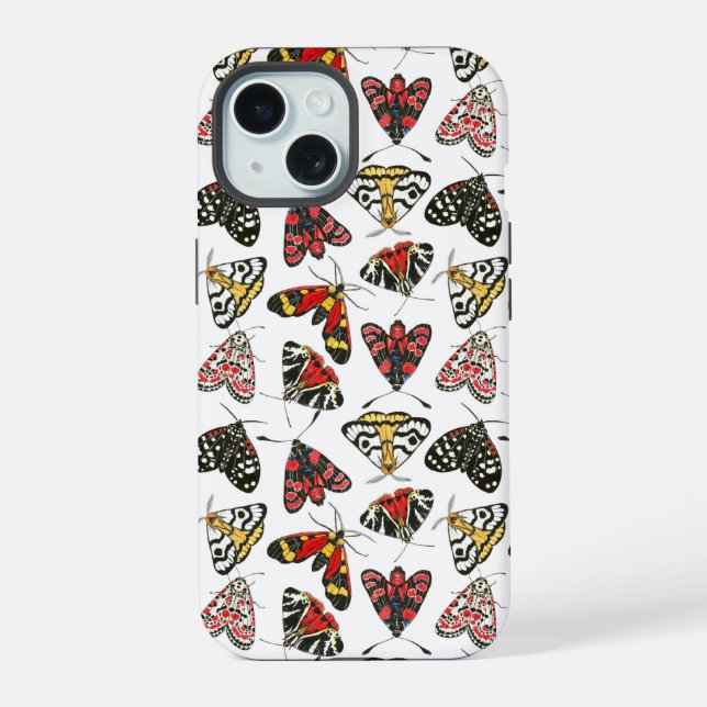 Moths iPhone 15 Case (Back)