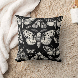 Moths, Leaves and Flowers Natural History  Cushion