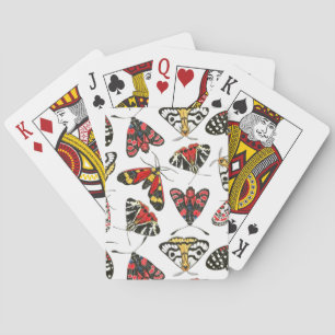 Moths Playing Cards