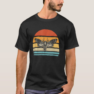 Moths Retro Vintage Skulls Darks Magic Insects Occ T-Shirt