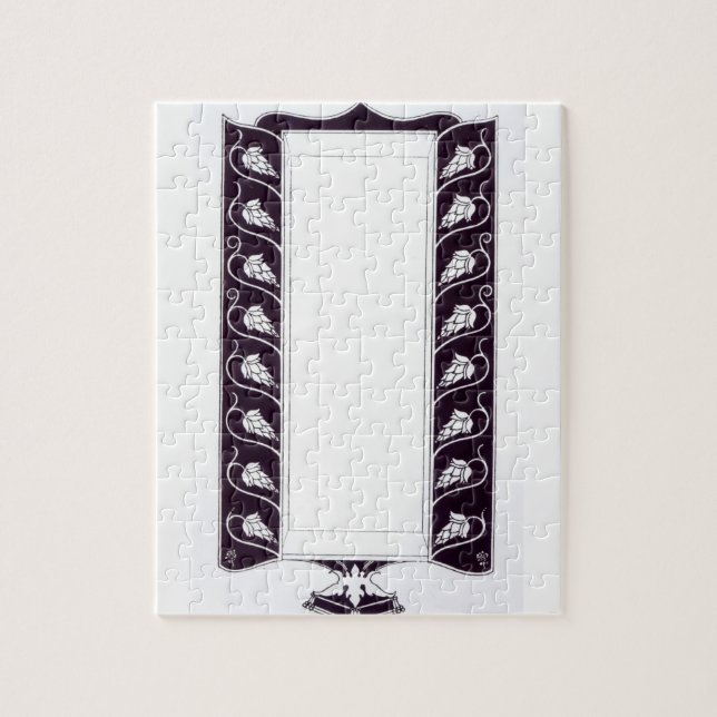 Motif design, probably from 'Le Morte d'Arthur', c Jigsaw Puzzle (Vertical)