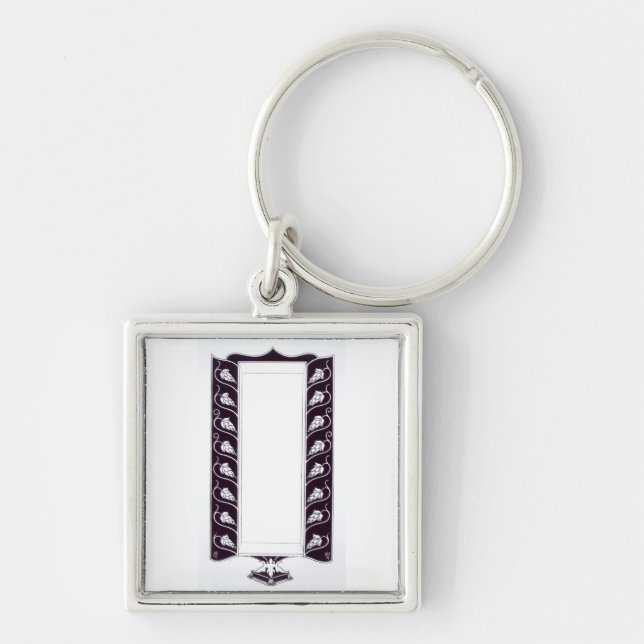 Motif design, probably from 'Le Morte d'Arthur', c Key Ring (Front)