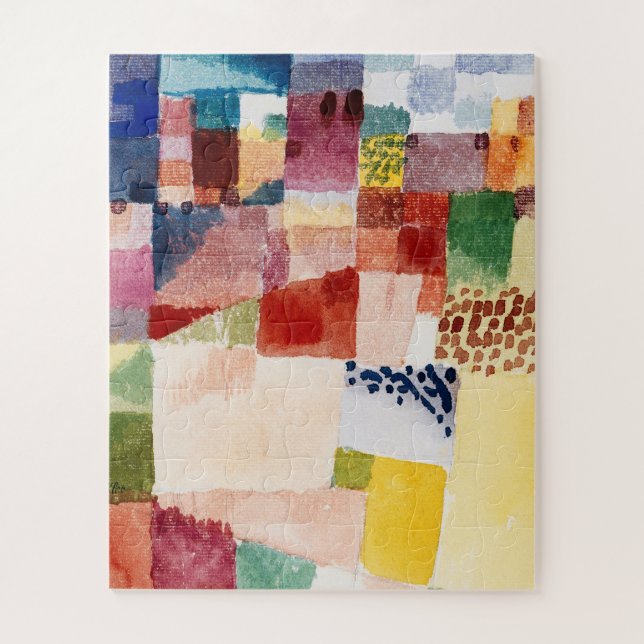 Motif from Hammamet by Paul Klee, Abstract Art Jigsaw Puzzle (Vertical)