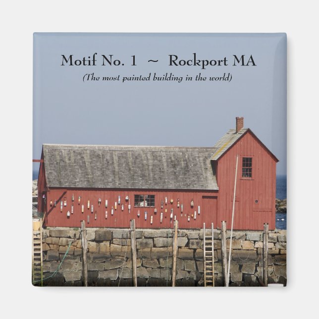 Motif No. 1 ~ Rockport MA Magnet (Front)