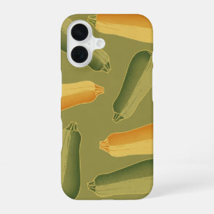 Motif Vintage aux Courgettes Allongées iPhone 16 Case