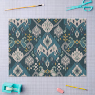 Motifs African boho paisley Floral Ikat pattern Tissue Paper