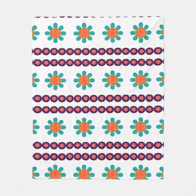 Motion Bloom Symphony   Fleece Blanket (Front)