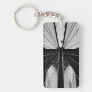 Motion Blur Brooklyn Bridge Key Ring