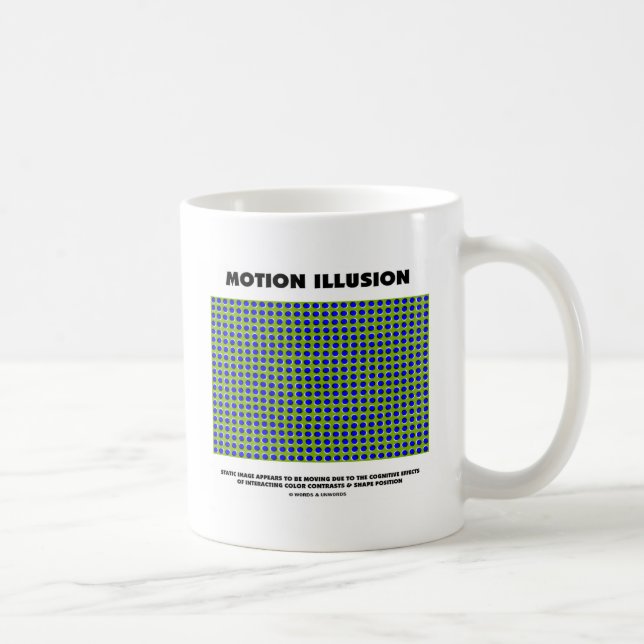Motion Illusion (Optical Illusion) Coffee Mug (Right)
