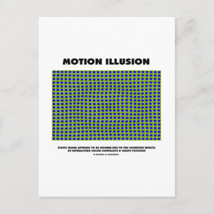 Motion Illusion (Optical Illusion) Postcard